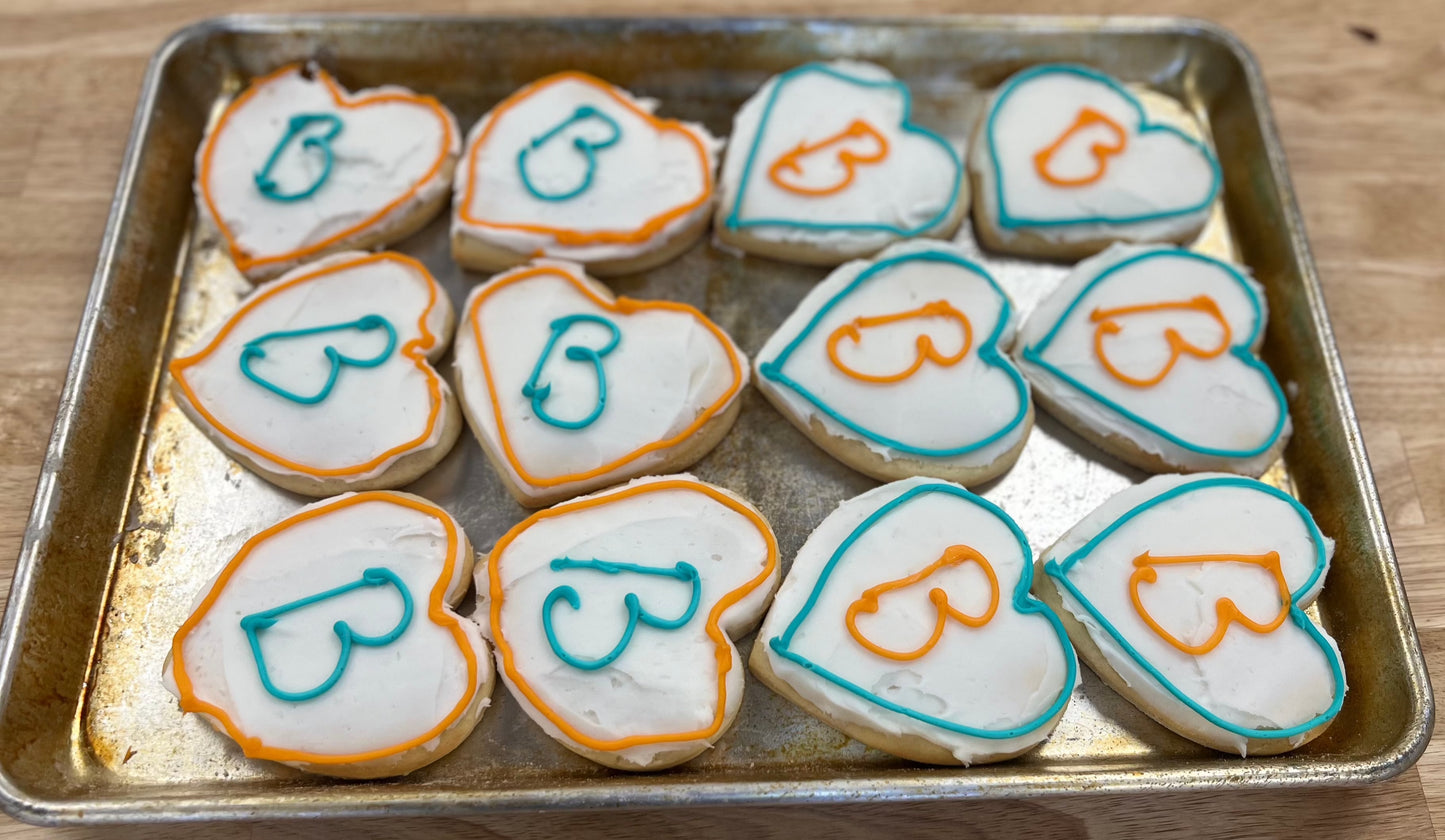 Iced CUSTOM CUTOUT Sugar Cookies (5 Dozen)
