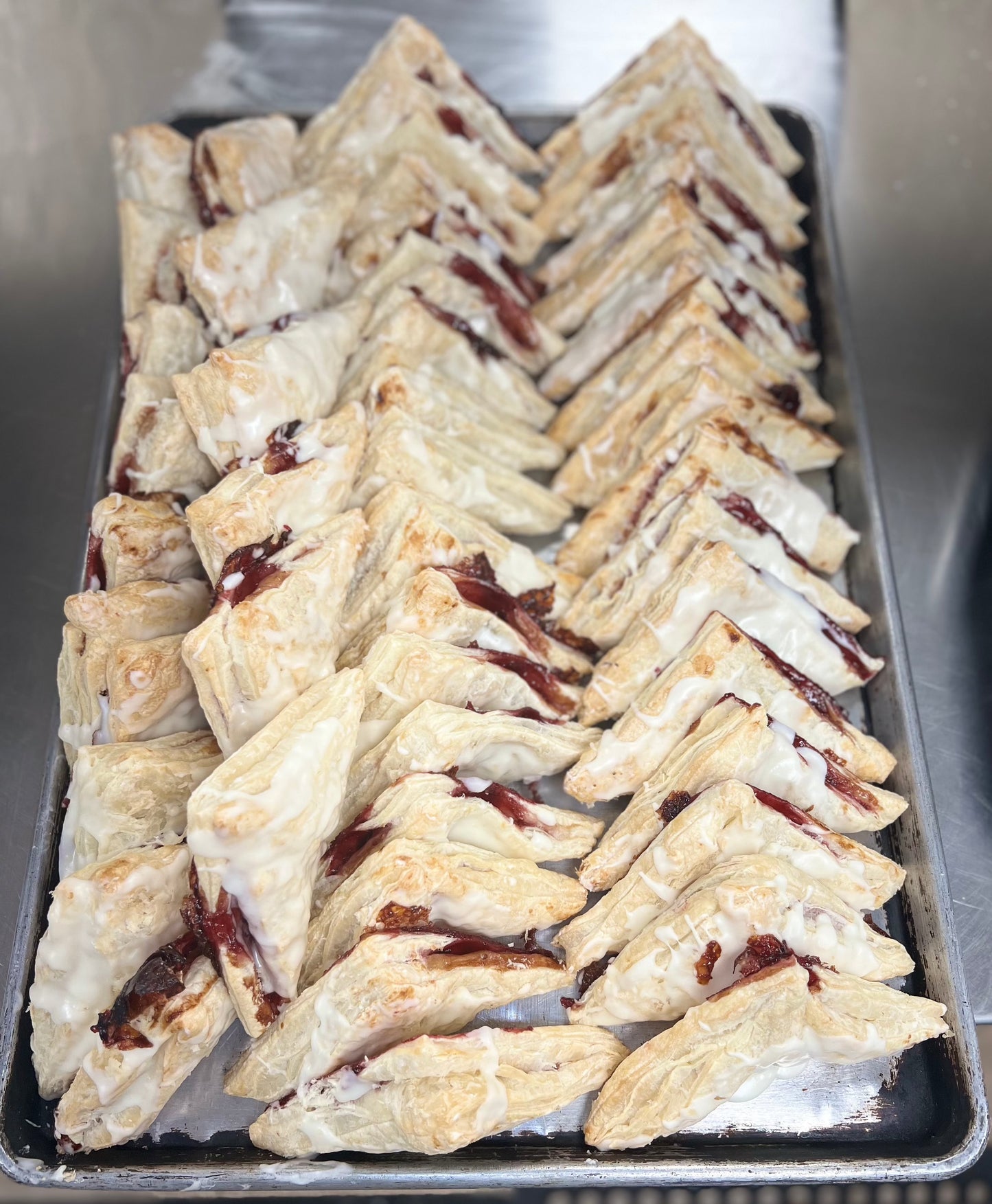 Blackberry Turnovers with Vanilla Icing (4 Dozen)