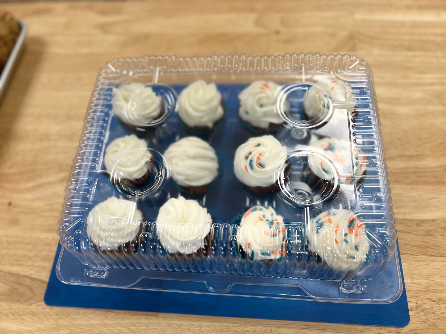 Chocolate Cupcakes with White Icing (2 Dozen)