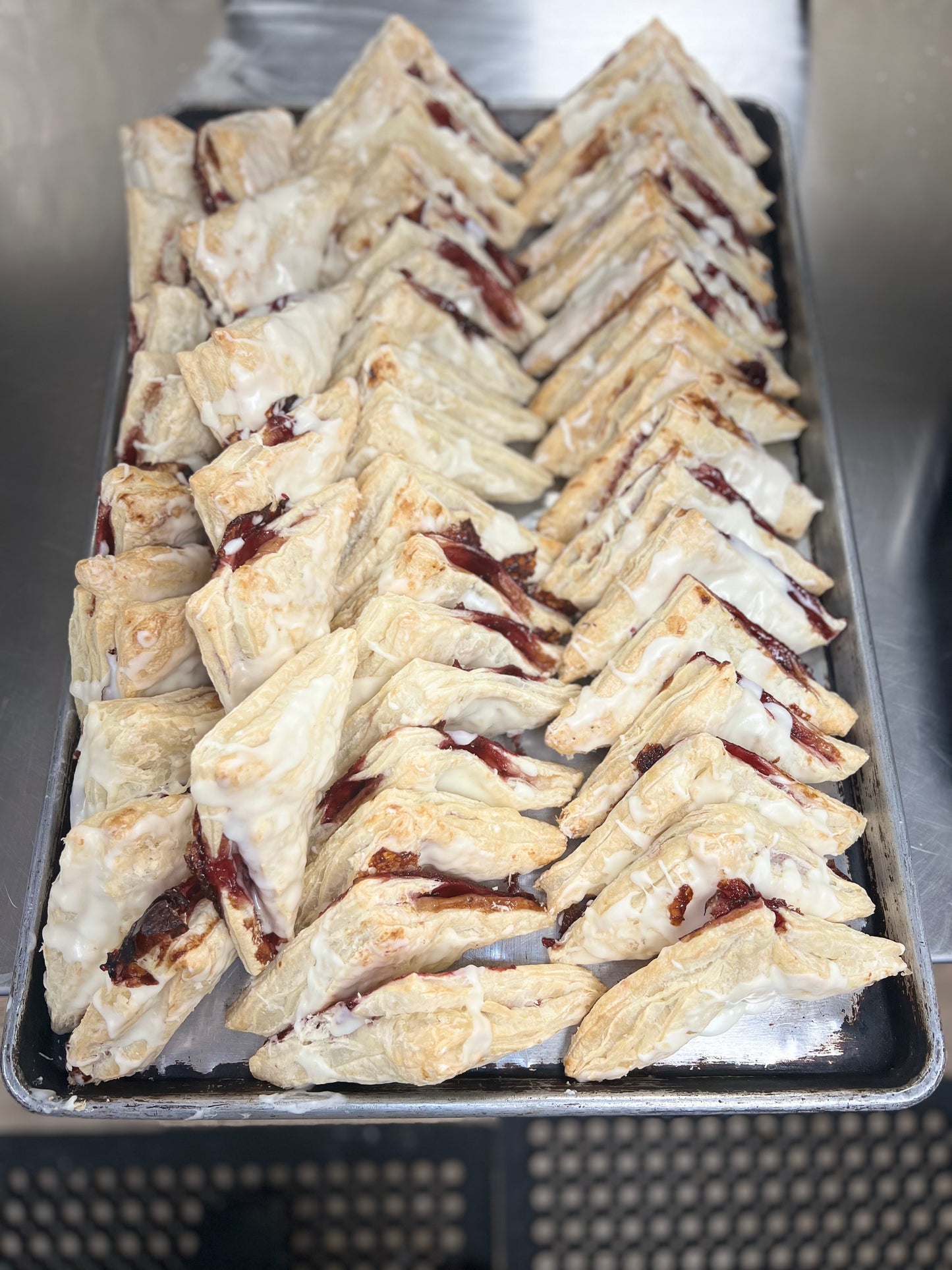 Cherry Turnovers with Vanilla Icing (4 Dozen)